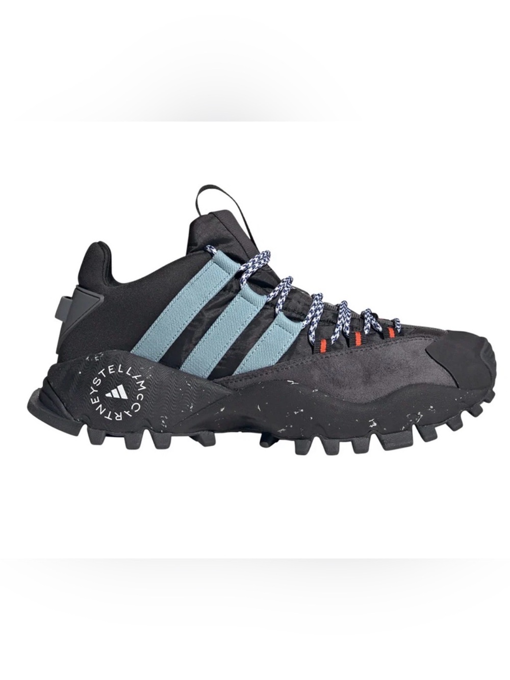 Adidas by Stella McCartney Black & Light Blue Trail Runner Sneakers